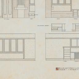 Living room millwork, cabin...