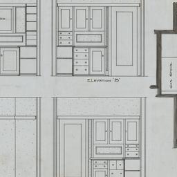 Kitchen elevations, plan