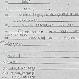 Eastern questionnaire, answ...