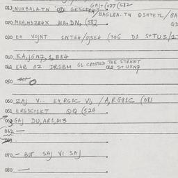 Eastern questionnaire, answ...