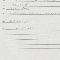 Eastern questionnaire, answ...