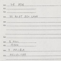 Eastern questionnaire, answ...