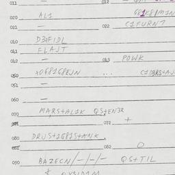 Eastern questionnaire, answ...