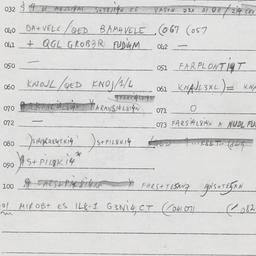 Eastern questionnaire, answ...