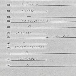 Eastern questionnaire, answ...