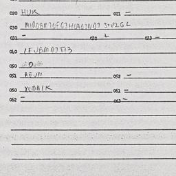 Eastern questionnaire, answ...