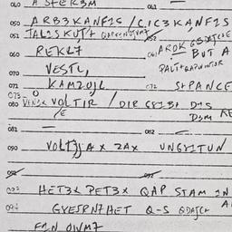 Eastern questionnaire, answ...