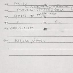 Eastern questionnaire, answ...
