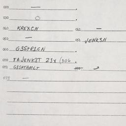 Eastern questionnaire, answ...