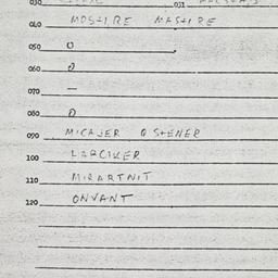 Eastern questionnaire, answ...