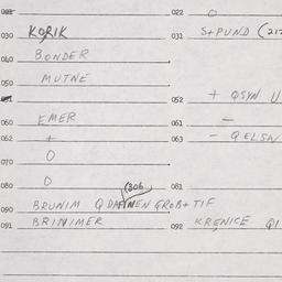 Eastern questionnaire, answ...