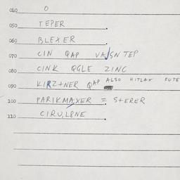 Eastern questionnaire, answ...
