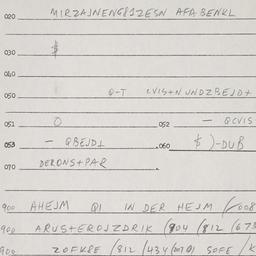 Eastern questionnaire, answ...