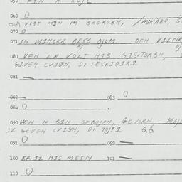 Eastern questionnaire, answ...