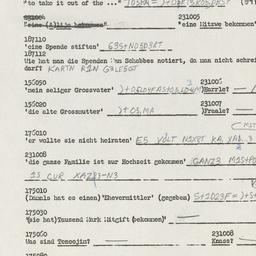 Western questionnaire, answ...