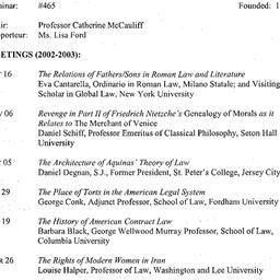 Schedules, Law and Politics...