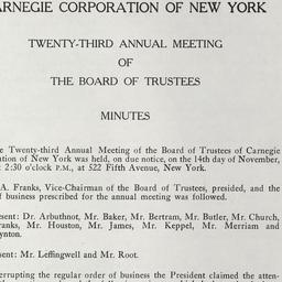 Board Meeting - 23rd Annual