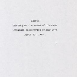 Meeting of the Board of Tru...