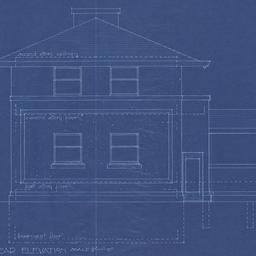 House #2: Rear elevation