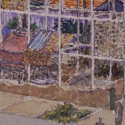 Perspective drawing, detail...