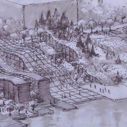 Perspective drawing.
