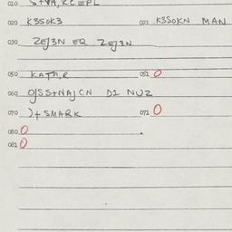 Eastern questionnaire, answ...