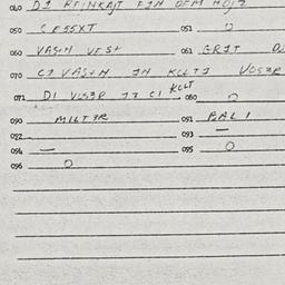 Eastern questionnaire, answ...