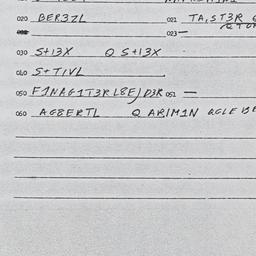 Eastern questionnaire, answ...