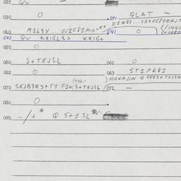 Eastern questionnaire, answ...
