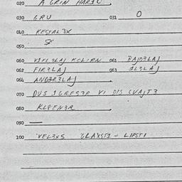 Eastern questionnaire, answ...