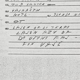 Eastern questionnaire, answ...