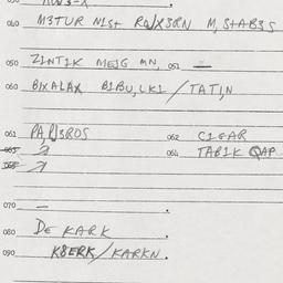 Eastern questionnaire, answ...