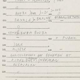 Eastern questionnaire, answ...