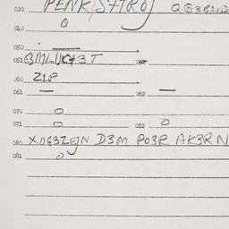 Eastern questionnaire, answ...