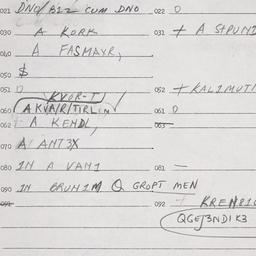 Eastern questionnaire, answ...