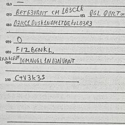 Eastern questionnaire, answ...