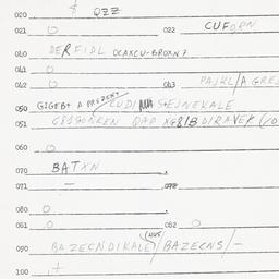 Eastern questionnaire, answ...