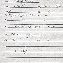 Eastern questionnaire, answ...