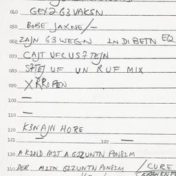 Eastern questionnaire, answ...