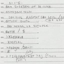 Eastern questionnaire, answ...