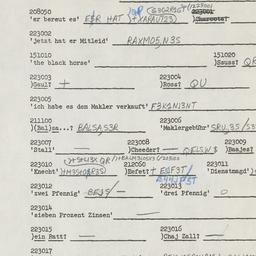 Western questionnaire, answ...