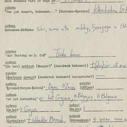 Western questionnaire, answ...