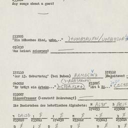Western questionnaire, answ...