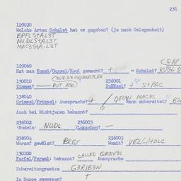 Western questionnaire, answ...