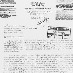 Letter from Donald Young to...