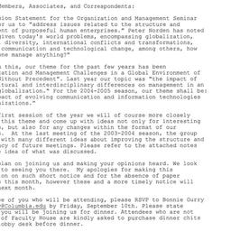 Announcements, 2004-09-13. ...
