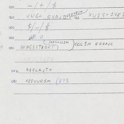 Eastern questionnaire, answ...