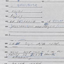 Eastern questionnaire, answ...