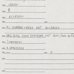 Eastern questionnaire, answ...