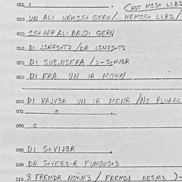 Eastern questionnaire, answ...